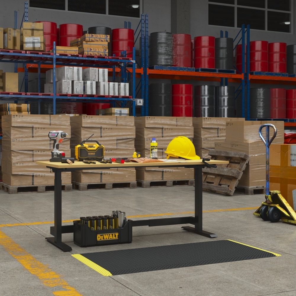 Hand Crank Adjustable Workbench WB6 in warehouse.jpg